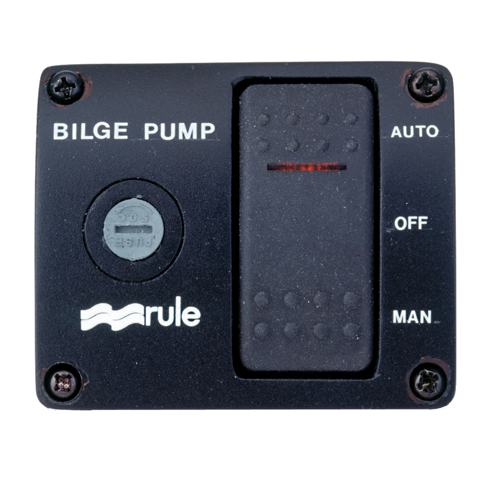 Rule 43 Deluxe 3-Way Lighted Rocker Panel Switch