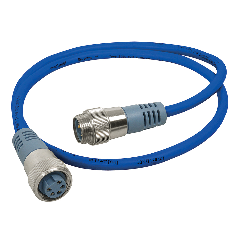 image for Maretron Mini Double Ended Cordset – Male to Female – 0.5M – Blue