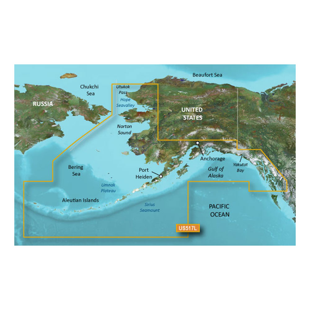 image for Garmin BlueChart® g3 Vision® HD – VUS517L – Alaska South – microSD™/SD™