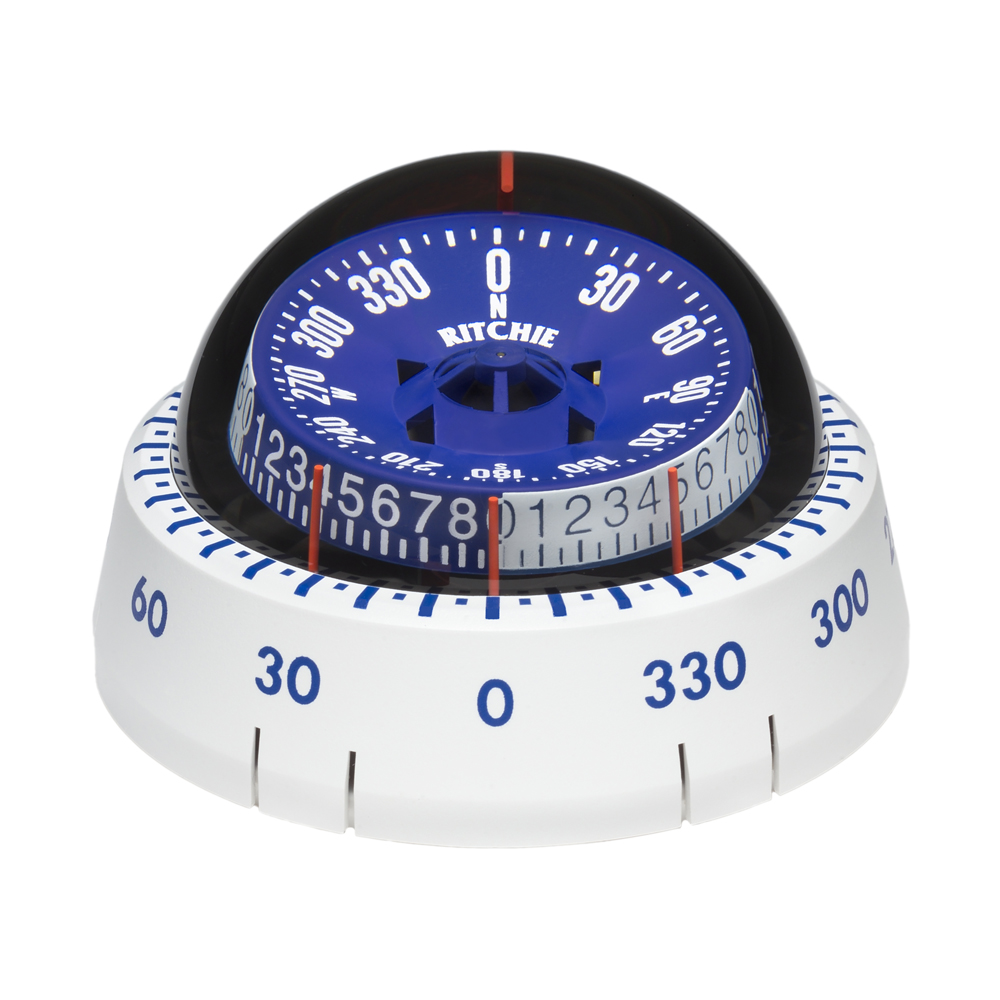 Ritchie XP-98W X-Port Tactician&#153; Compass - Surface Mount - White CD-32476