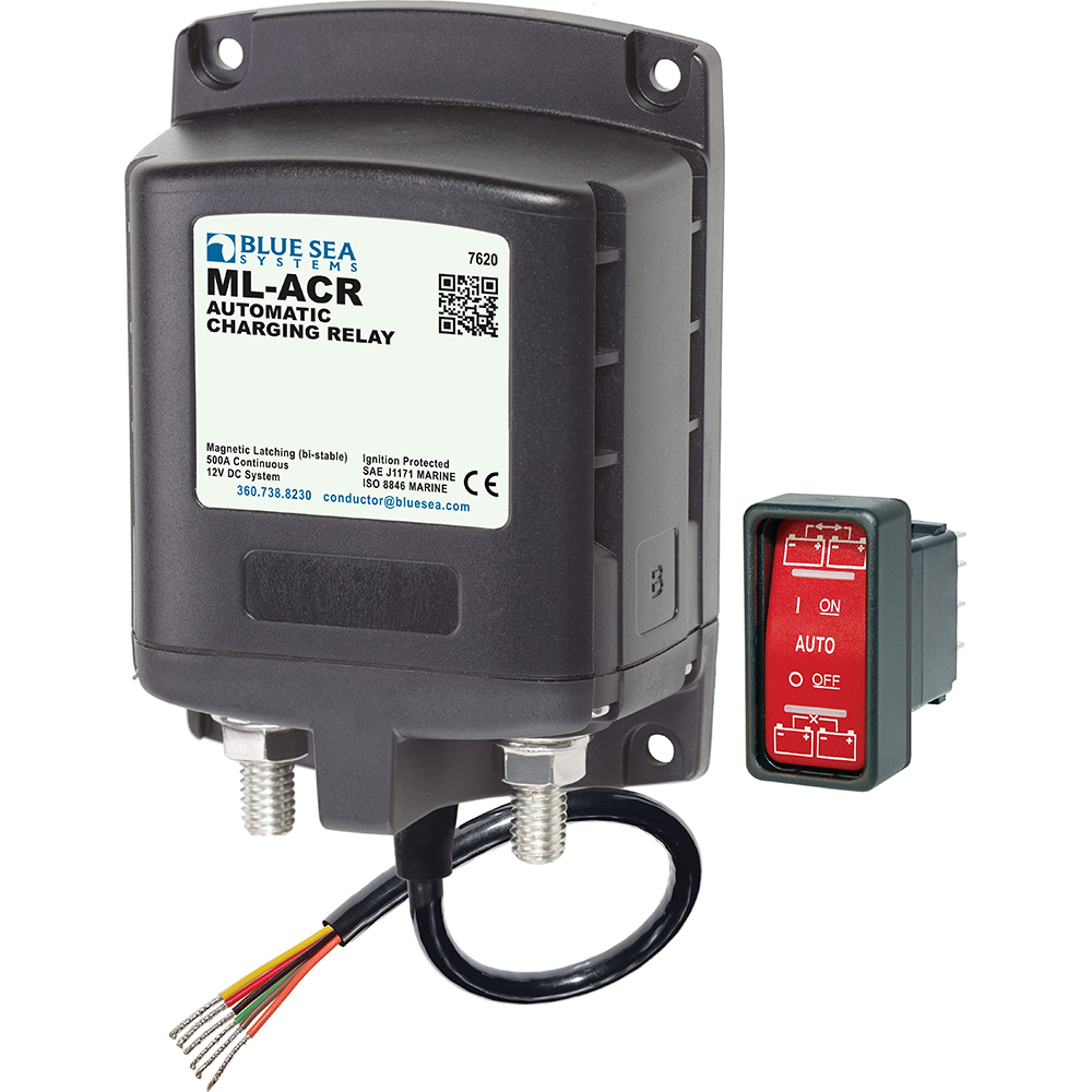 image for Blue Sea 7620 ML-Series Automatic Charging Relay (Magnetic Latch) 12VDC