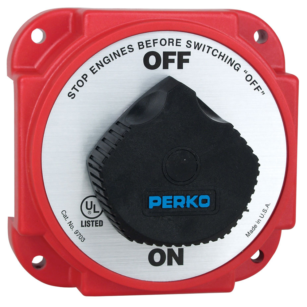 image for Perko 9703DP Heavy Duty Battery Disconnect Switch w/ Alternator Field Disconnect