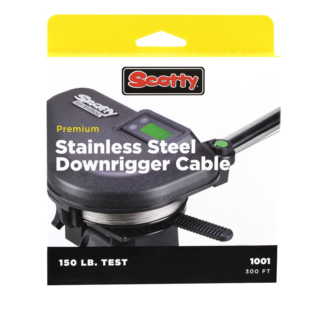 SCOTTY 300FT PREMIUM STAINLESS STEEL REPLACEMENT CABLE - 1001K