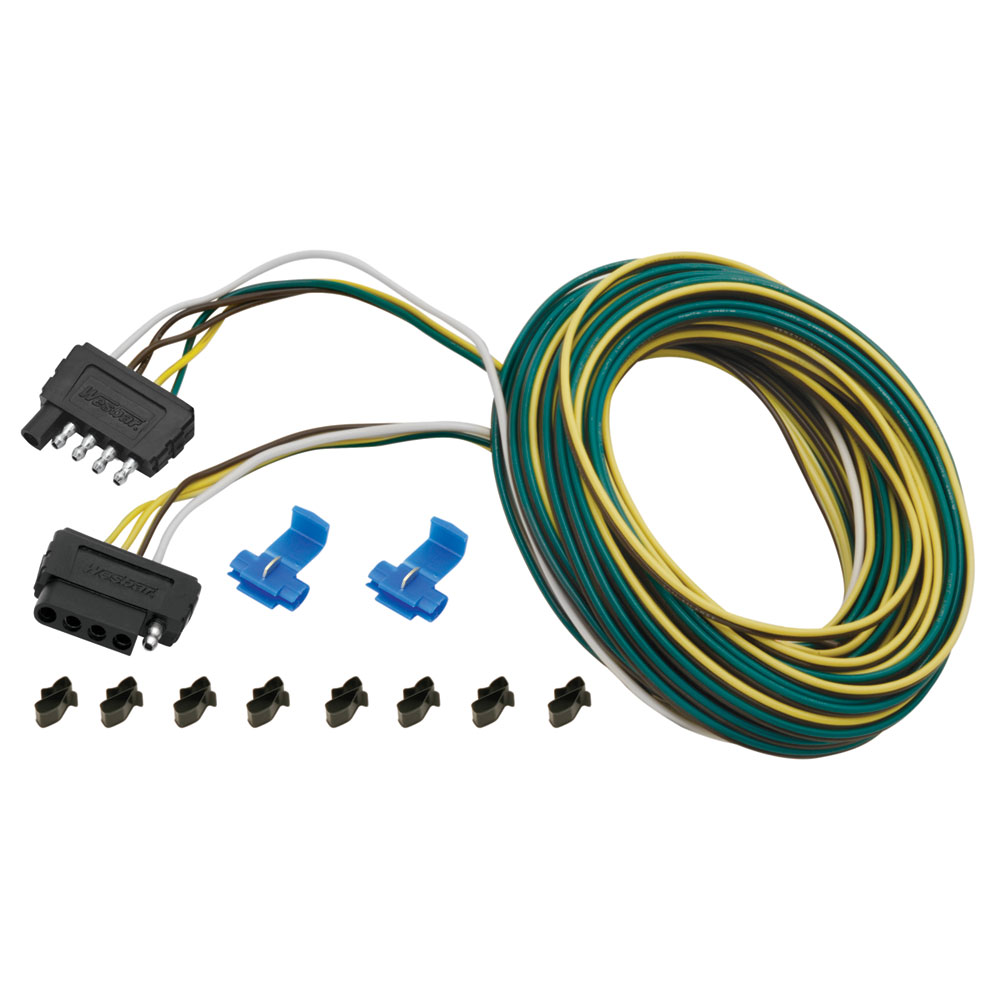 image for Wesbar 25 ft. 5-Wire Wishbone Flat Wiring Harness Kit