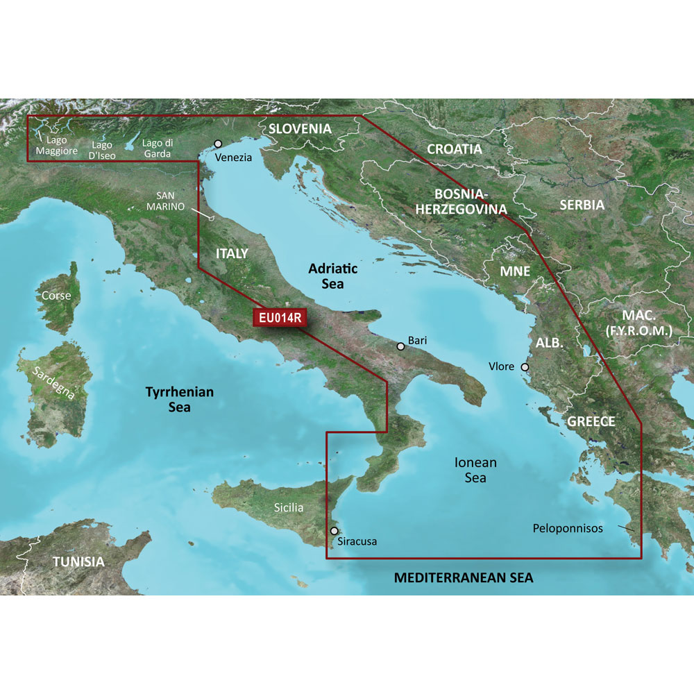image for Garmin BlueChart® g3 HD – HXEU014R – Italy Adriatic Sea – microSD™/SD™