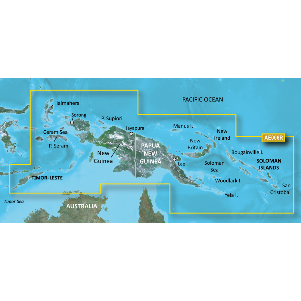 image for Garmin BlueChart® g3 HD – HXAE006R – Timor Leste/New Guinea – microSD™/SD™