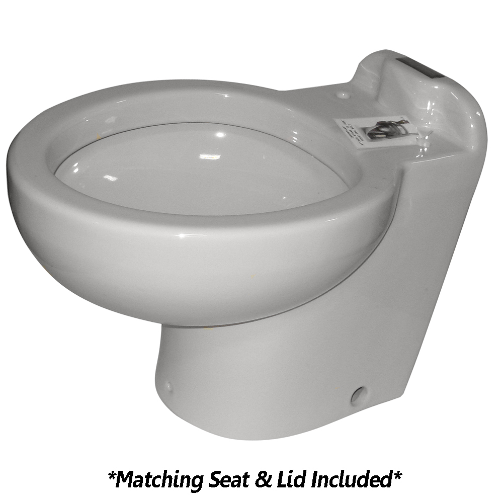 Raritan Marine Elegance – Household Style – White – Fresh or Saltwater – Smart Toilet Control – 12v