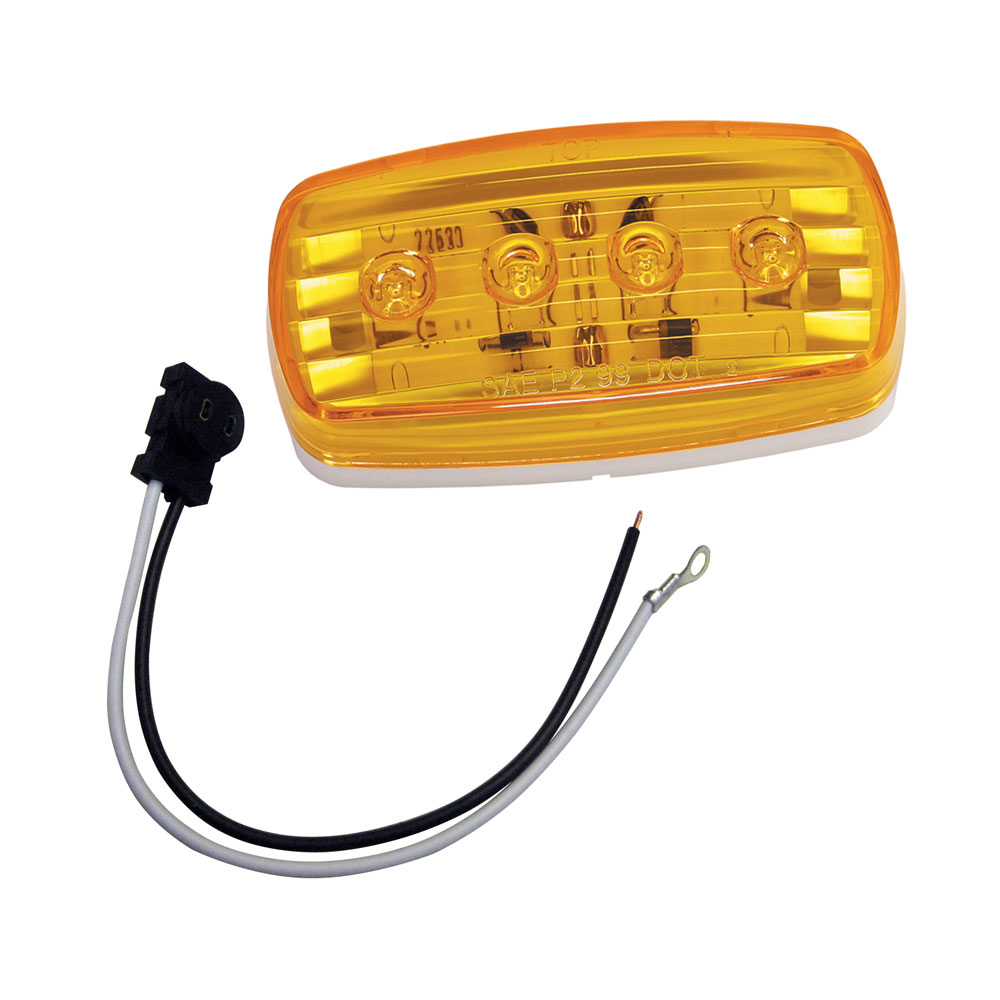 image for Wesbar LED Clearance/Side Marker Light – Amber #58 w/Pigtail