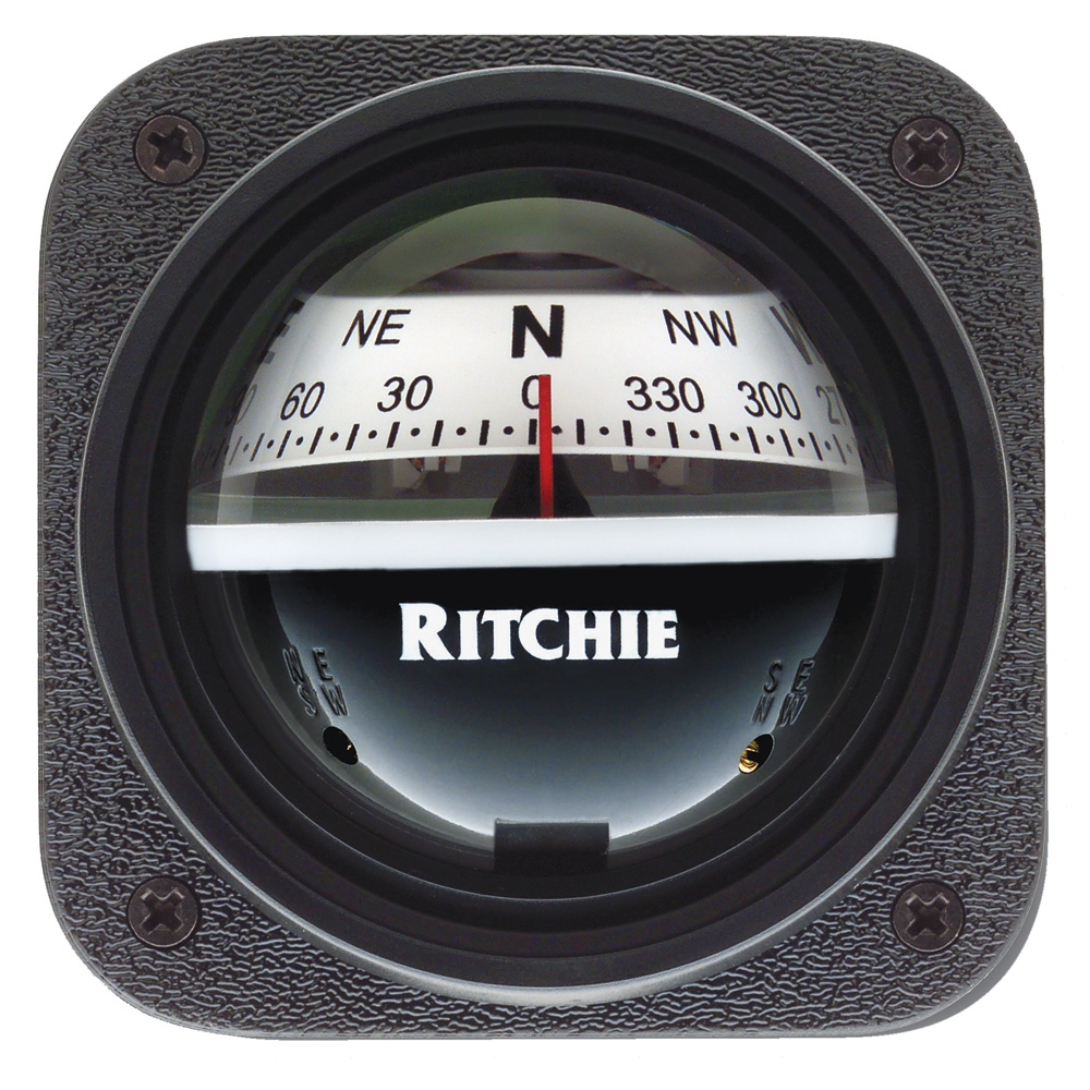 Ritchie V-537W Explorer Compass - Bulkhead Mount - White Dial CD-36539