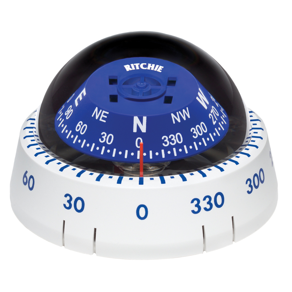 image for Ritchie XP-99W Kayaker Compass – Surface Mount – White