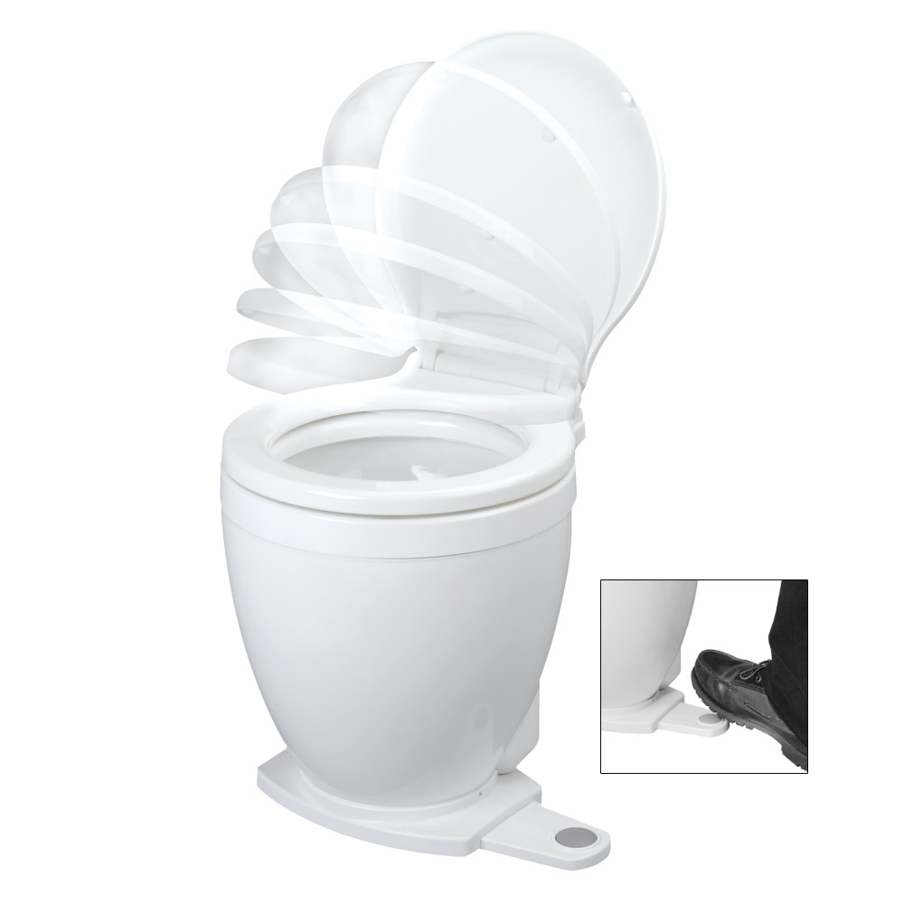 image for Jabsco Lite Flush Electric 12V Toilet w/Footswitch