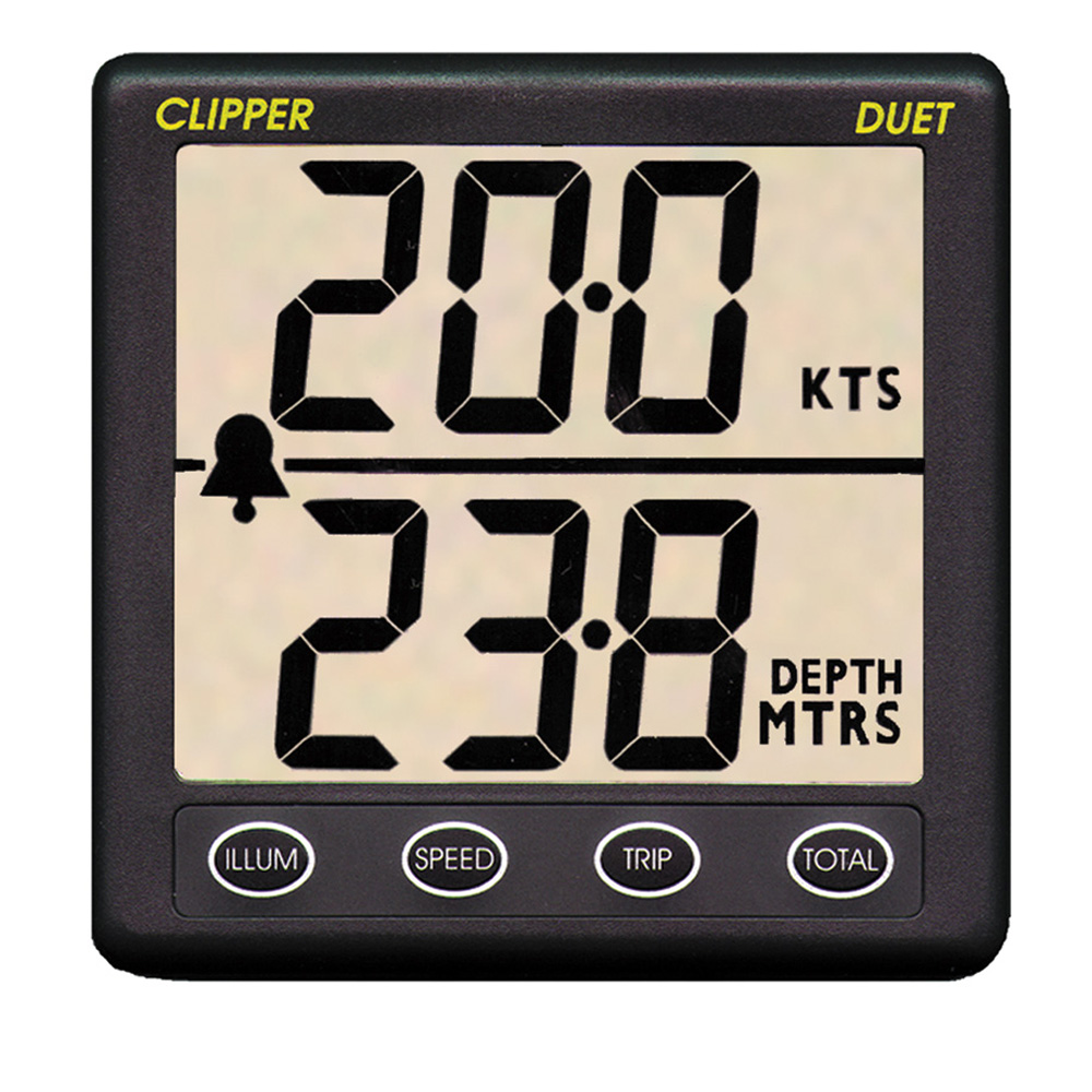 image for Clipper Duet Instrument Depth Speed Log w/Transducer