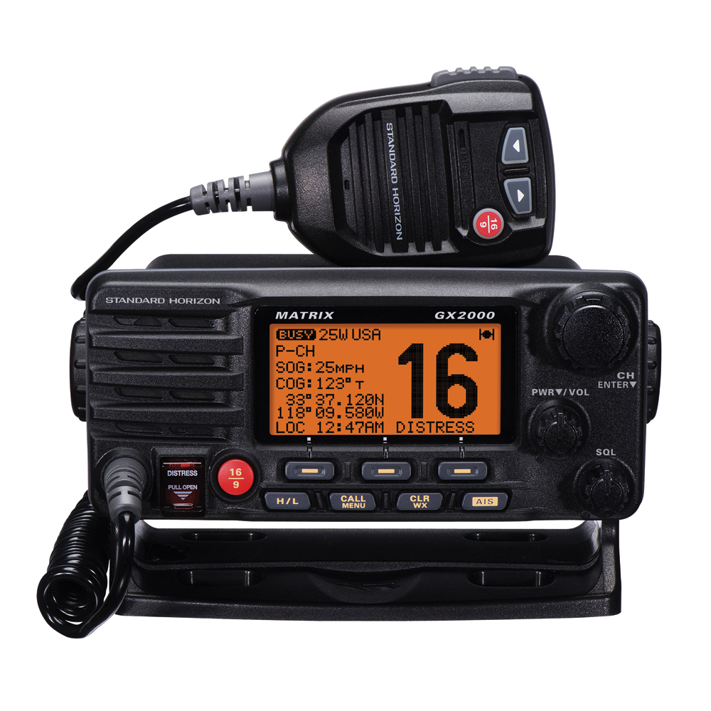 Standard Horizon Matrix GX2000 VHF with  Optional AIS Input 30W PA - GX2000B