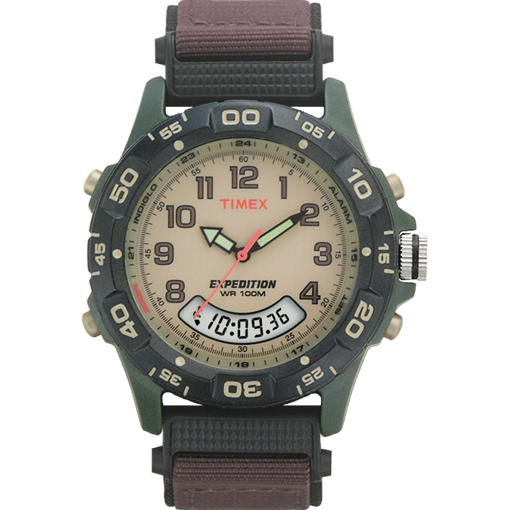 image for Timex Expedition Resin Combo Classic Analog Green/Black/Brown
