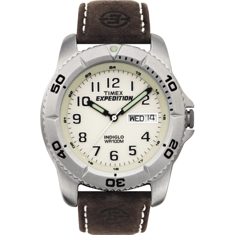 image for Timex Expedition Men's Traditional Silver/Brown