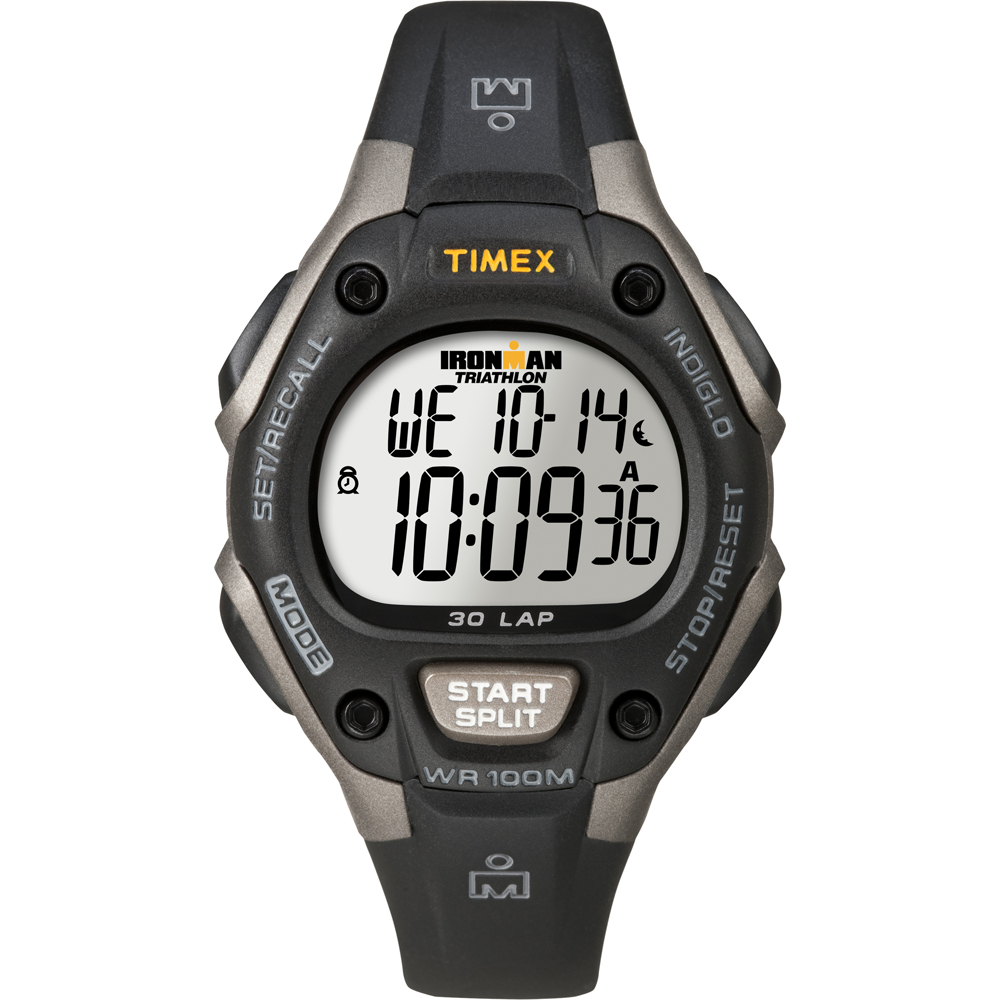 Timex Ironman Triathlon 30 Lap Mid Size - Black/Silver CD-38211