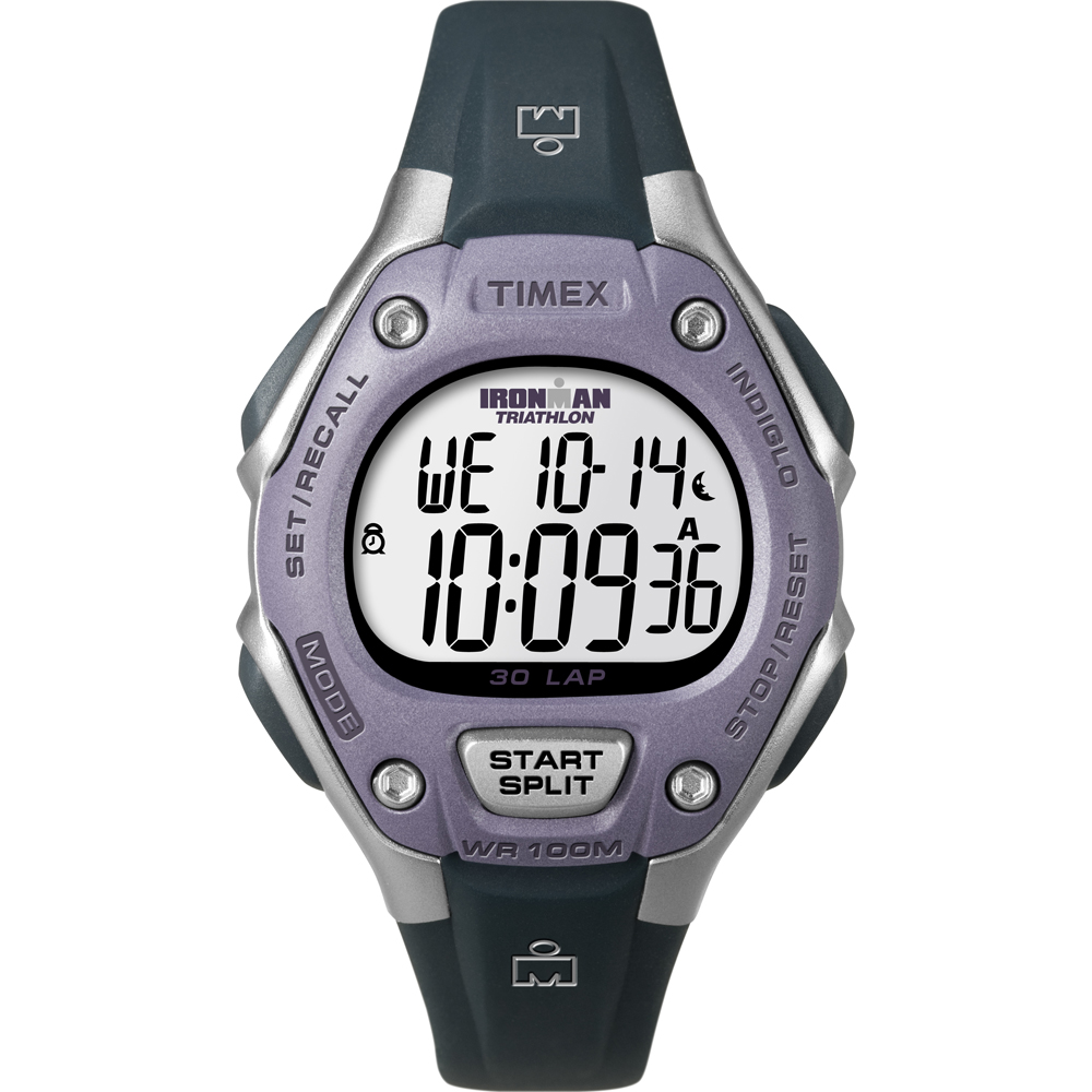 Timex IRONMAN 30-Lap Mid-Size - Black/Lilac - T5K410