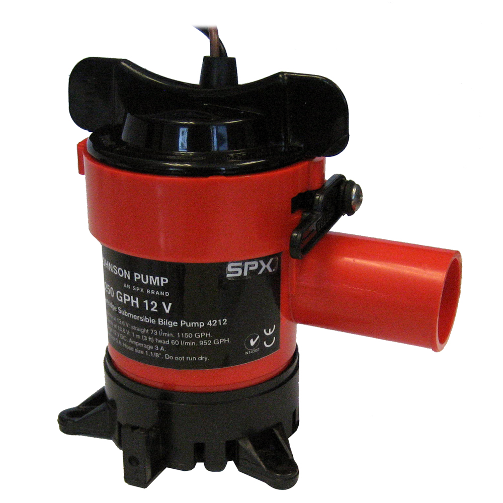image for Johnson Pump 1250 GPH Bilge Pump 1-1/8″ Hose 12V