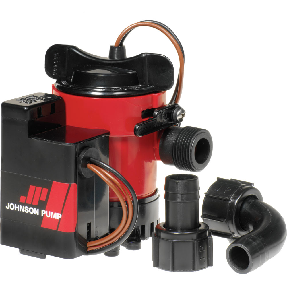 image for Johnson Pump 500GPH Auto Bilge Pump 3/4″ 12V Mag Switch