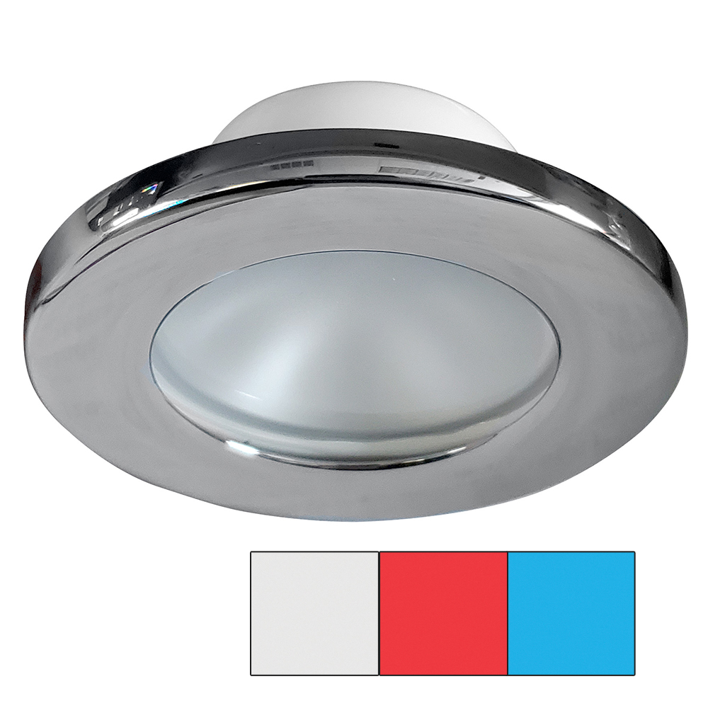 i2Systems Apeiron A3120 Screw Mount Light - Red, Cool White, Blue Light, Chrome Finish - A3120Z-11HAE