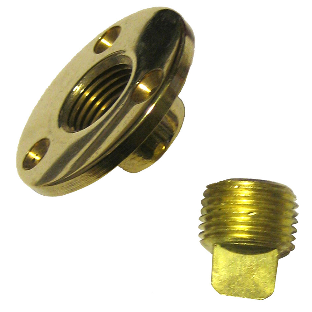image for Perko Garboard Drain & Drain Plug Assy Cast Bronze/Brass MADE IN THE USA