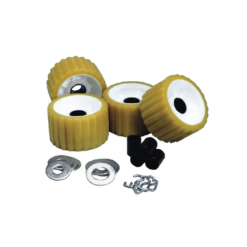 C.E. Smith Ribbed Roller Replacement Kit - 4 Pack - Gold CD-39785