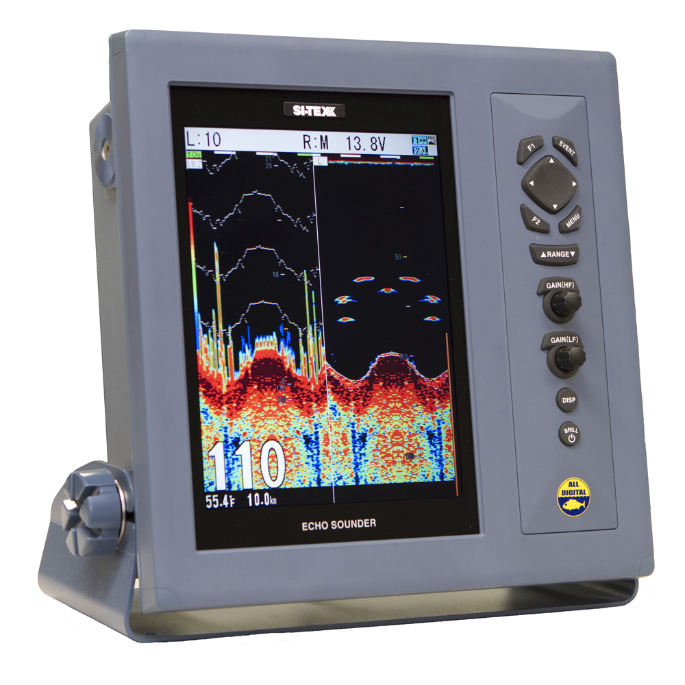 image for SI-TEX CVS-1410 Dual Freq Color 10.4″ LCD Fishfinder 1Kw – No Transducer