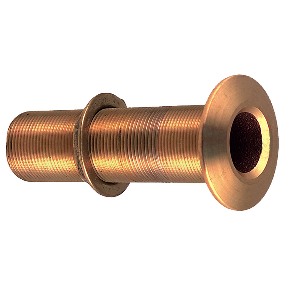 image for Perko 3/4″ Thru-Hull Fitting w/Pipe Thread Bronze Extra Long – Max Hull 5″ Thick