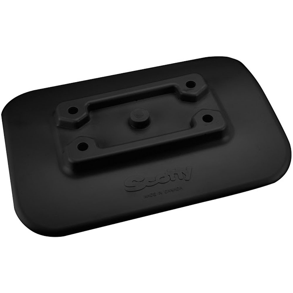 image for Scotty 341-BK Glue-On Mount Pad f/Inflatable Boats – Black