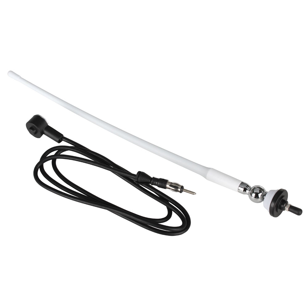 image for Boss Audio MRANT12W AM/FM Rubber Antenna – White