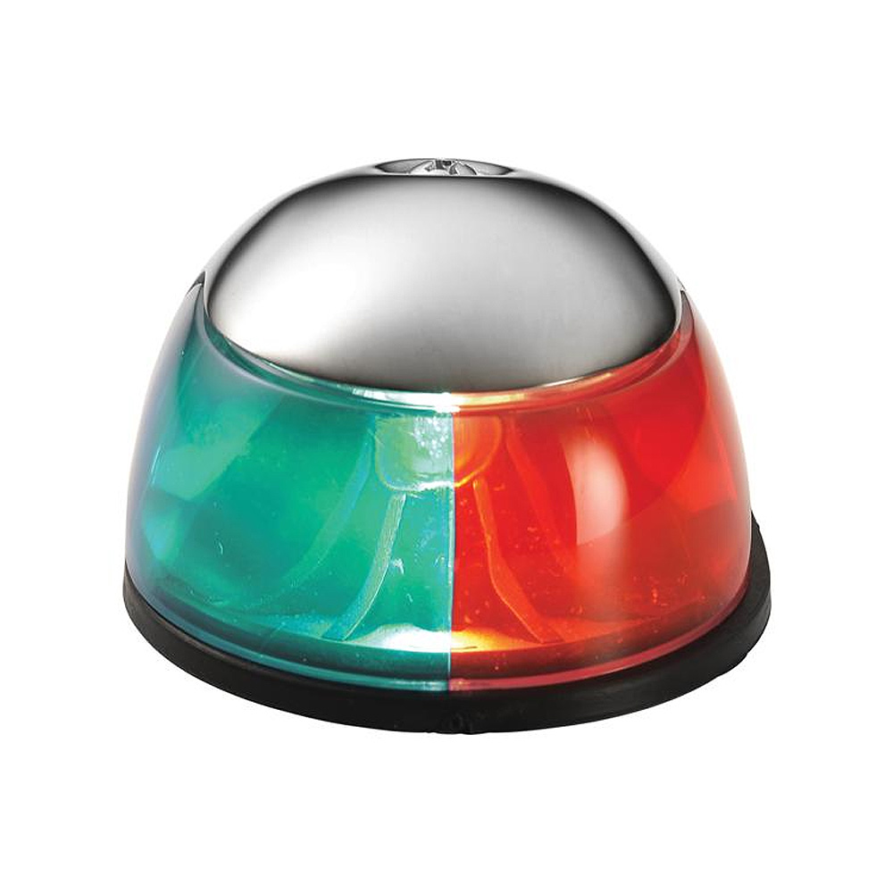 Attwood 2-Mile Deck Mount, Bi-Color Red/Green Combo - 12V - Stainless Steel Housing CD-43848