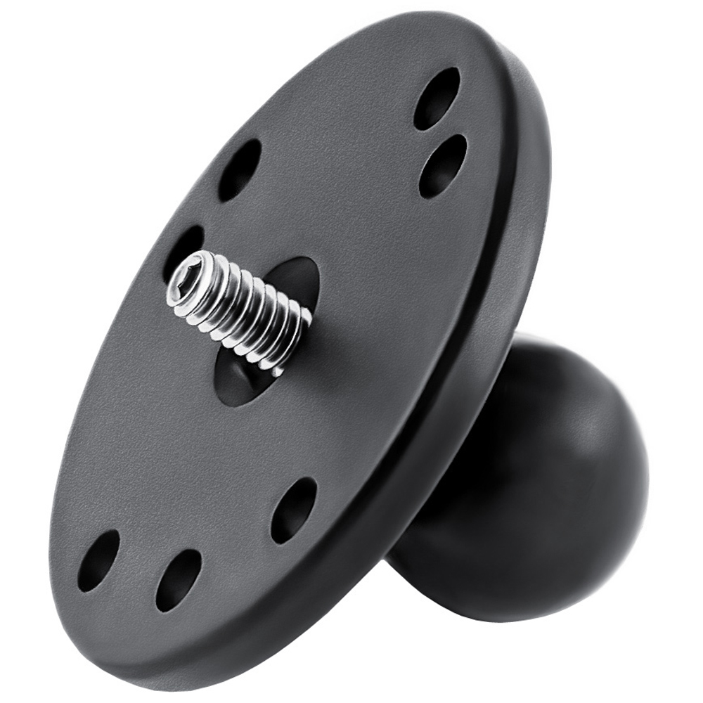 image for RAM Mount 2.5″ Round Base w/1″ Ball and 1/4″-20 Threaded Male Post