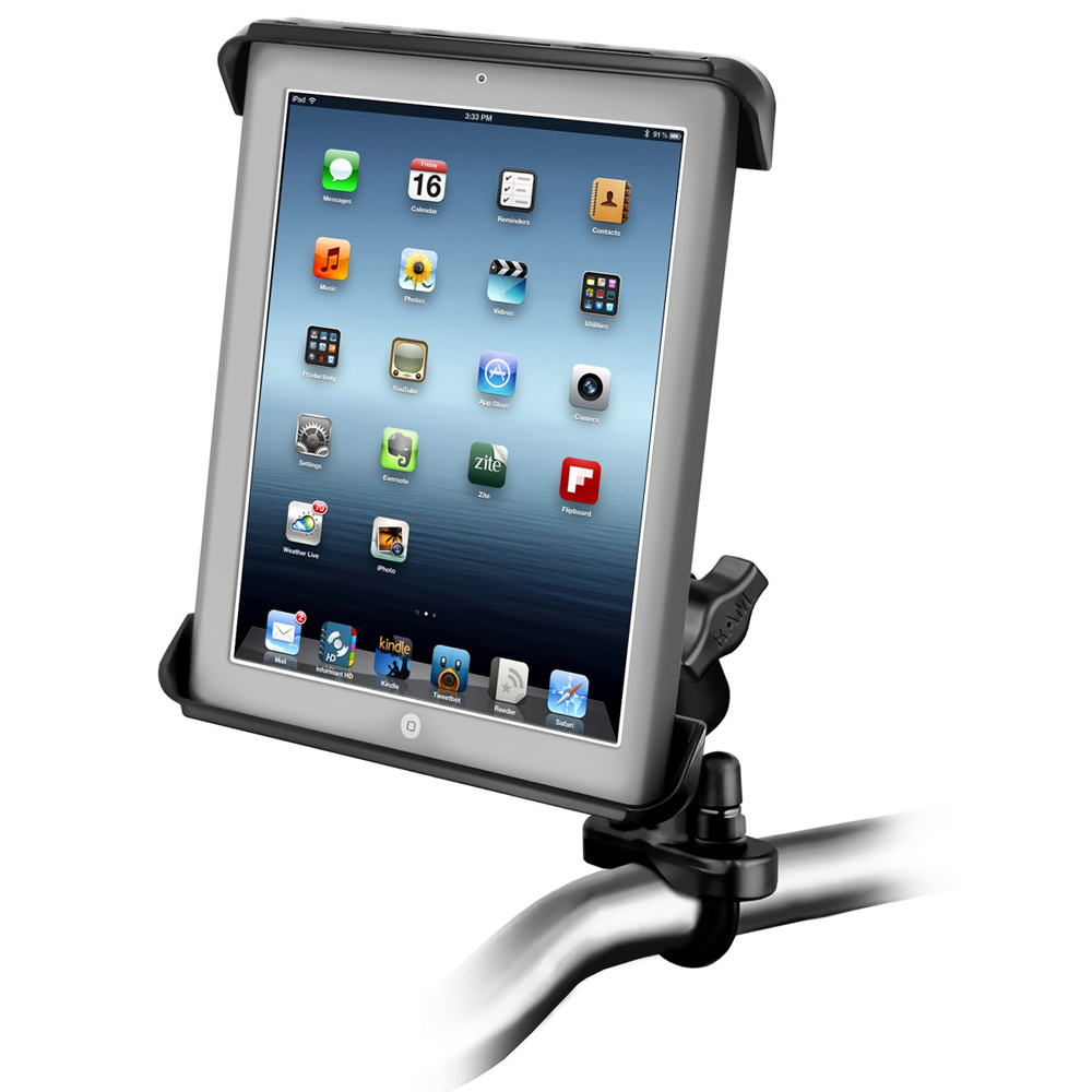 image for RAM Mount Tab-Tite iPad / HP TouchPad Cradle Handlebar Rail Mount