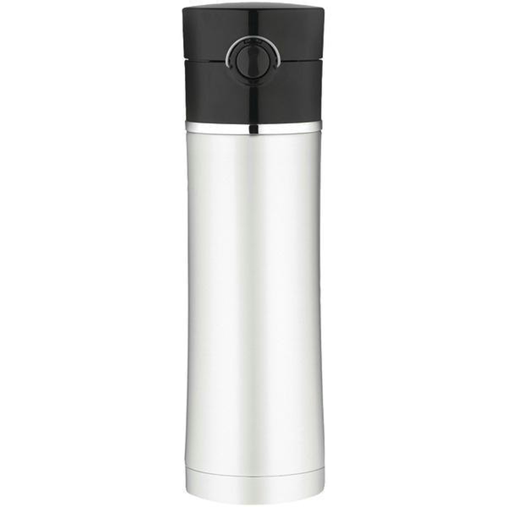image for Thermos Sipp Vacuum Insulated Drink Bottle – 16 oz. – Stainless Steel/Black