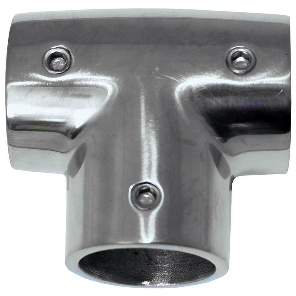 image for Whitecap 1″ O.D. 90° SS Tee Rail Fitting