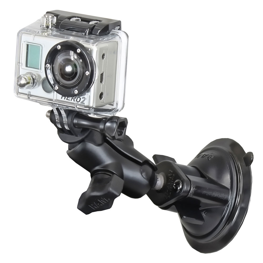 image for RAM Mount GoPro Hero Short Arm Suction Cup Mount