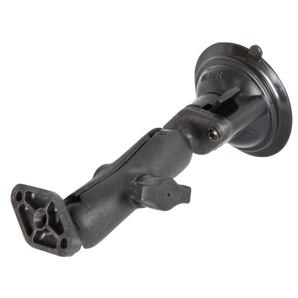 image for RAM Mount Composite Twist Lock Suction Cup w/Double Socket Arm & Double Base Adapter