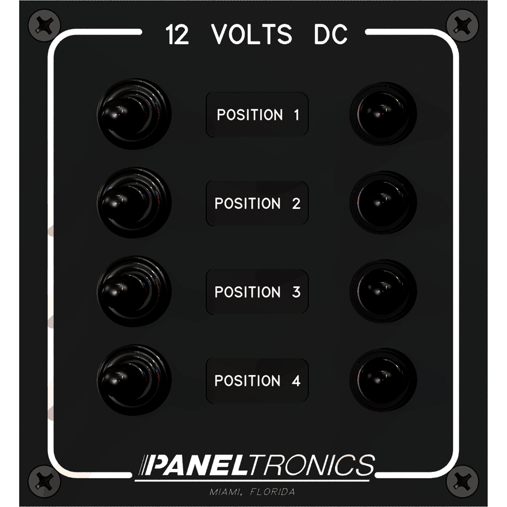 image for Paneltronics Waterproof Panel – DC 4-Position Toggle Switch & Circuit Breaker