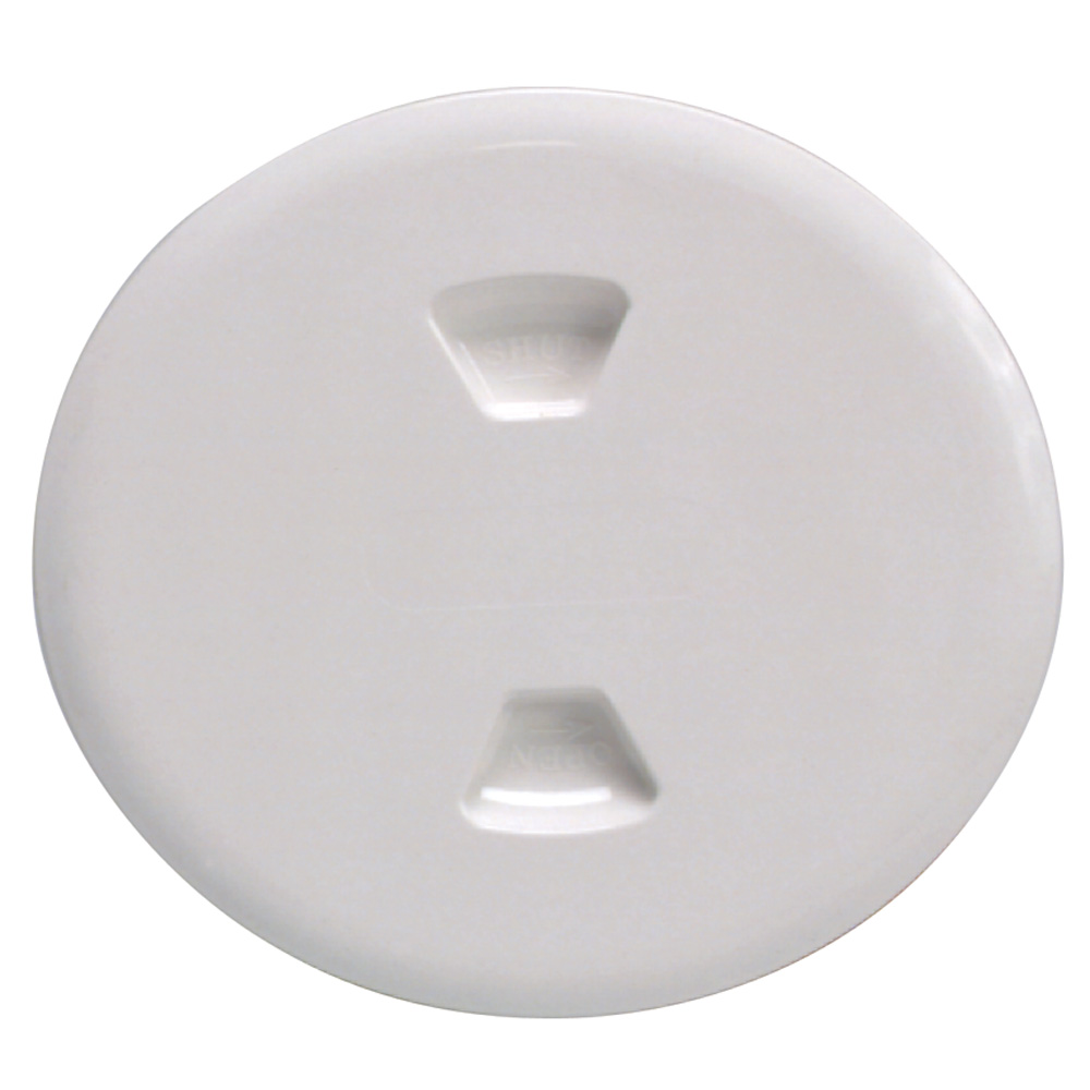 Beckson 5&quot; Twist-Out Deck Plate - White CD-46440