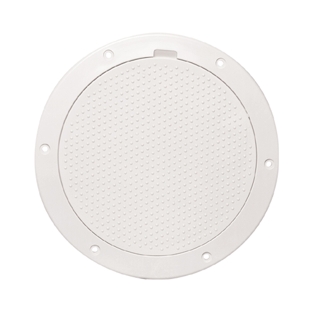 Beckson 6&quot; Non-Skid Pry-Out Deck Plate - White CD-46452