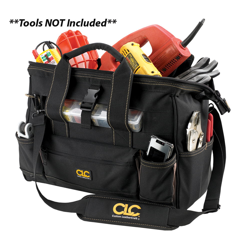 image for CLC 1534 Tool Bag w/Top-Side Plastic Parts Tray – 16″