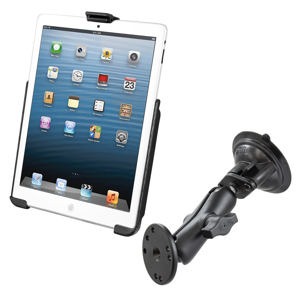 image for RAM Mount Suction Cup Mount w/Apple iPad mini EZ-ROLL’R Cradle