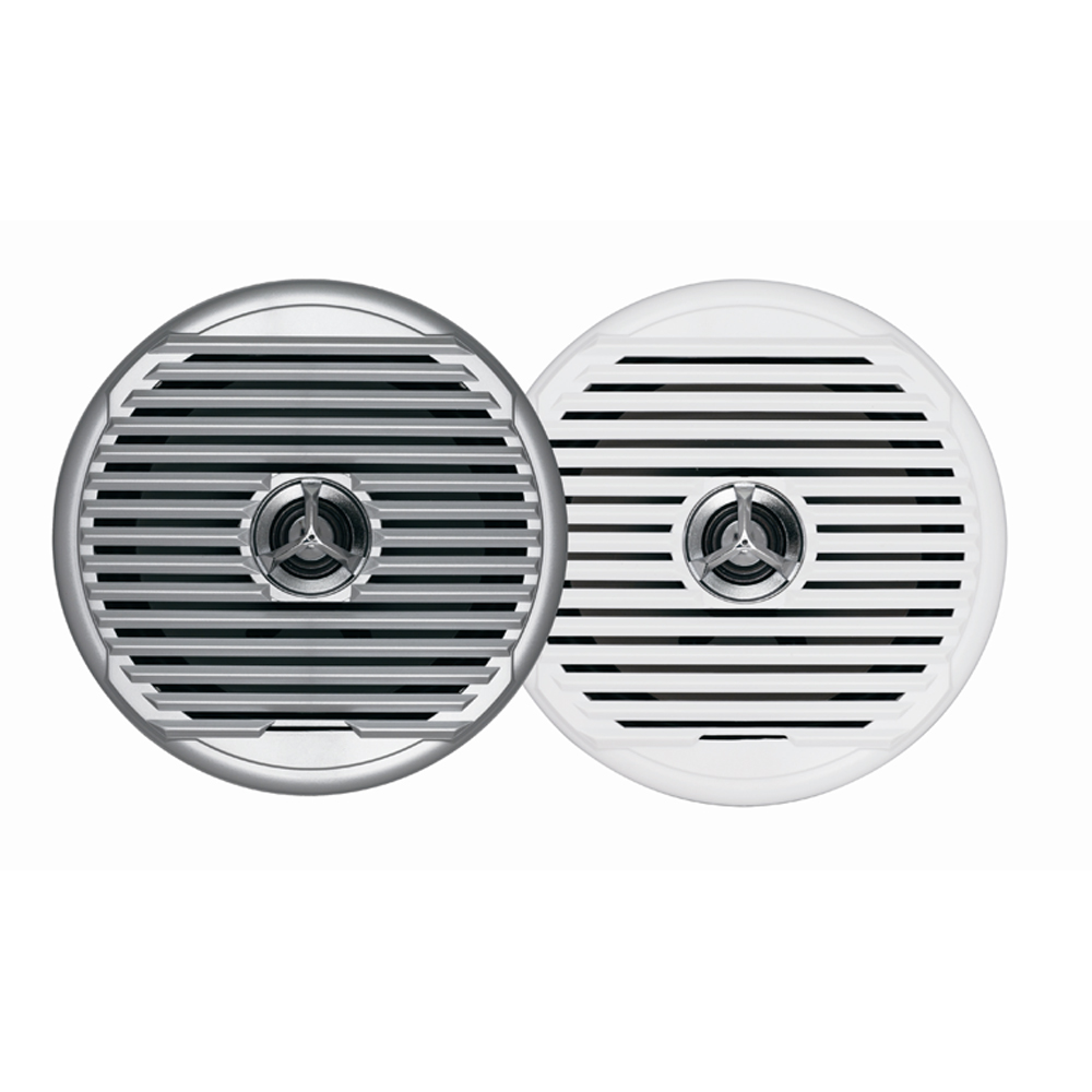 image for JENSEN MSX65R 6.5″ High Performance Coaxial Speaker – (Pair) White/Silver Grills