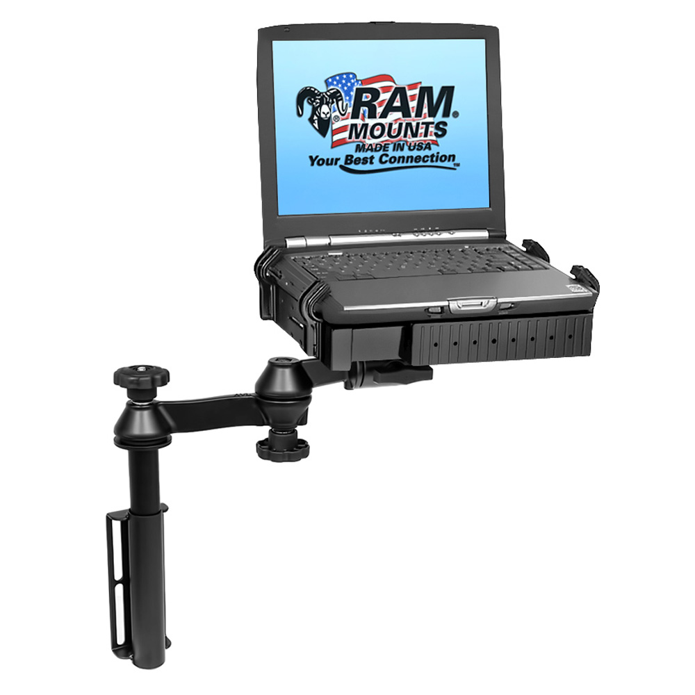 image for RAM Mount Universal Flat Surface Vertical Drill-Down Vehicle Laptop Mount Stand