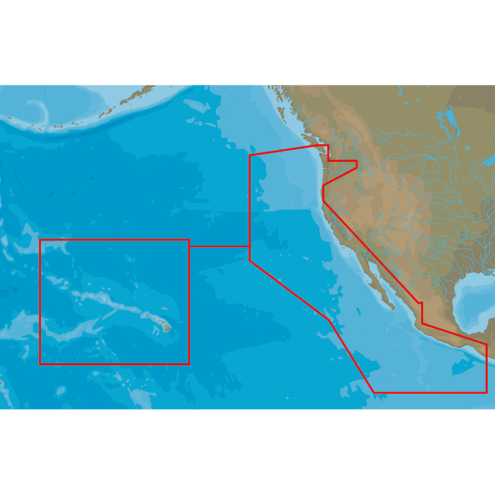 C-MAP 4D NA-D024 - USA West Coast & Hawaii - Full Content - NA-D024-FULL