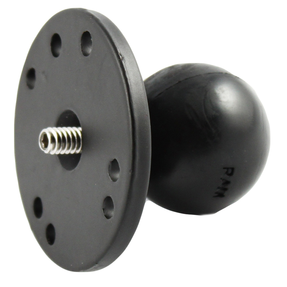 image for RAM Mount 2.5″ Round Base w/1.5″ Ball & 1/4″-20 Threaded Male Post f/Cameras