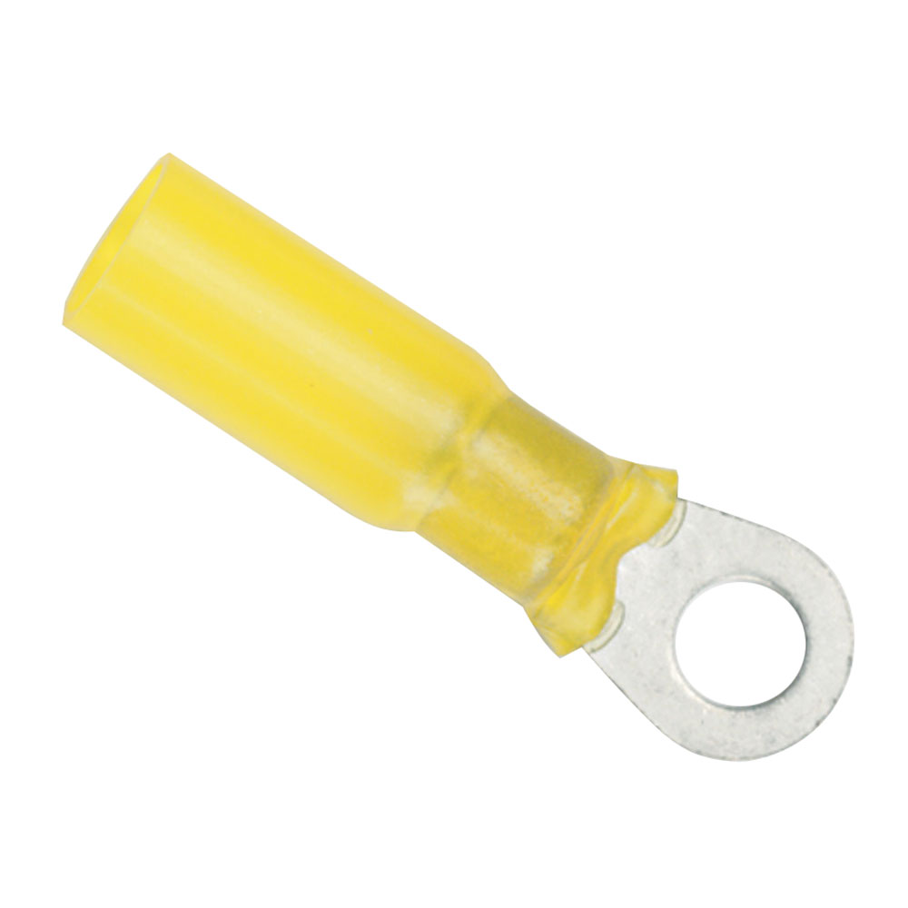 Ancor 12-10 Gauge - 1/4&quot; Heat Shrink Ring Terminal - 100-Pack CD-48532