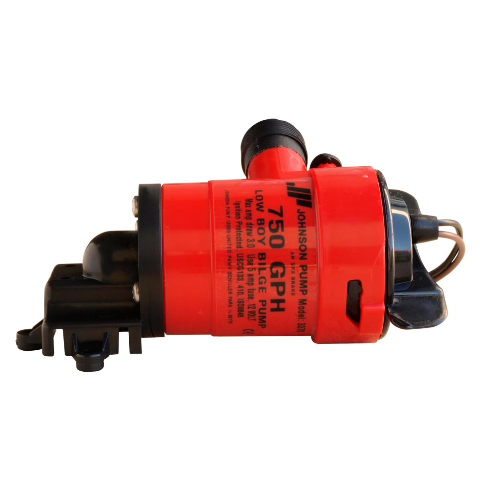 image for Johnson Pump Low Boy Bilge Pump – 1250 GPH, 12V