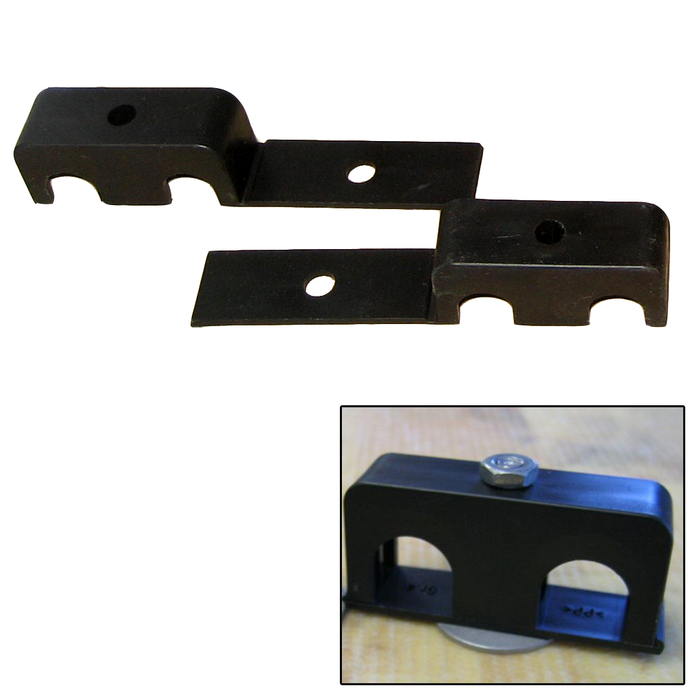 image for Weld Mount Double Poly Clamp f/1/4″ x 20 Studs – 1/2″ OD – Requires 1.5″ Stud – Qty. 25
