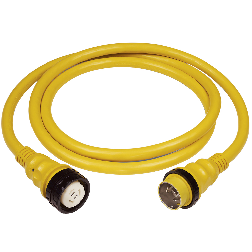 image for Marinco 50Amp 125/250V Shore Power Cable – 25′ – Yellow